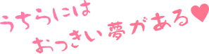 うちらにはおっきい夢がある